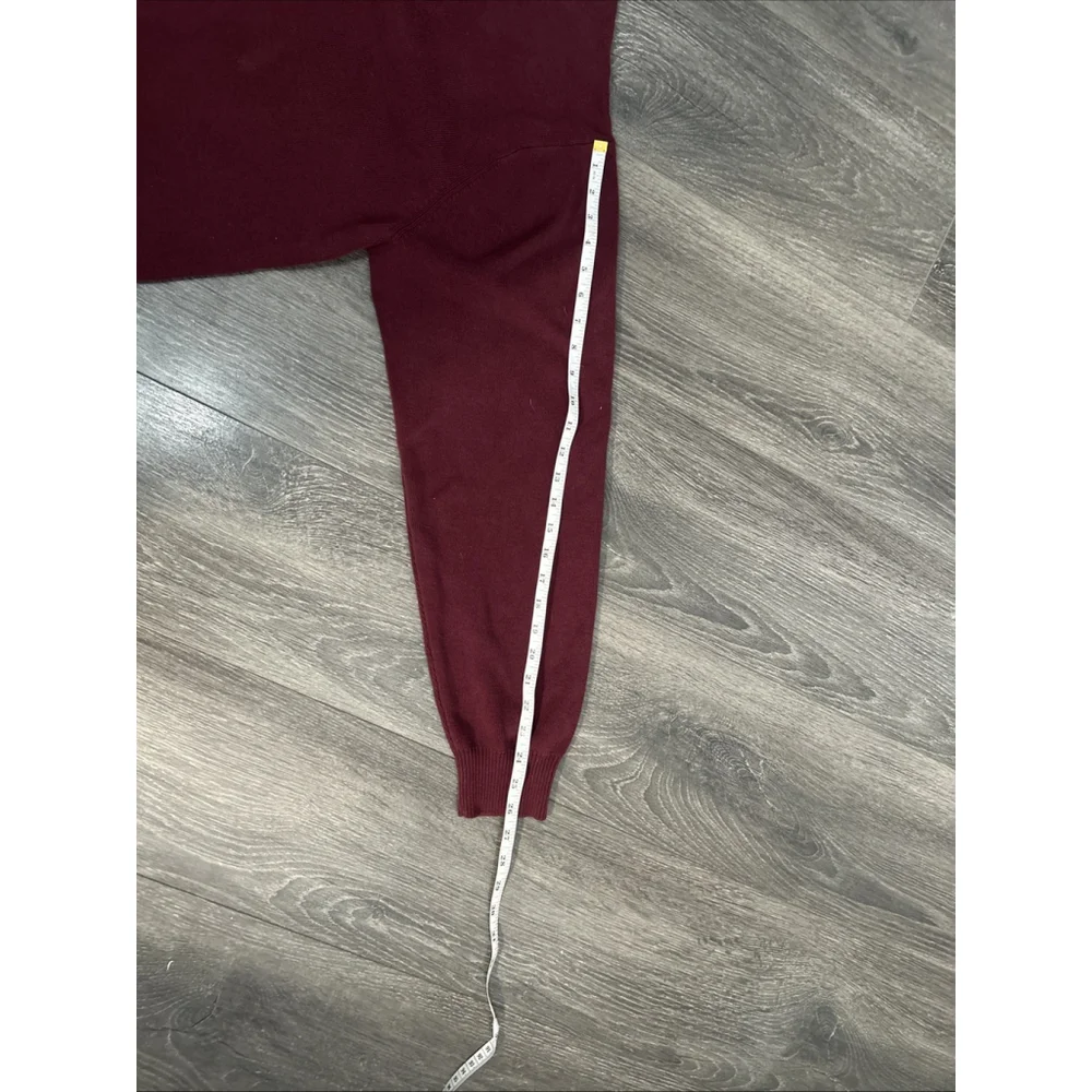Dockers Men’s 3XLT 1/4 Zip Maroon Sweater 100% Cotton
